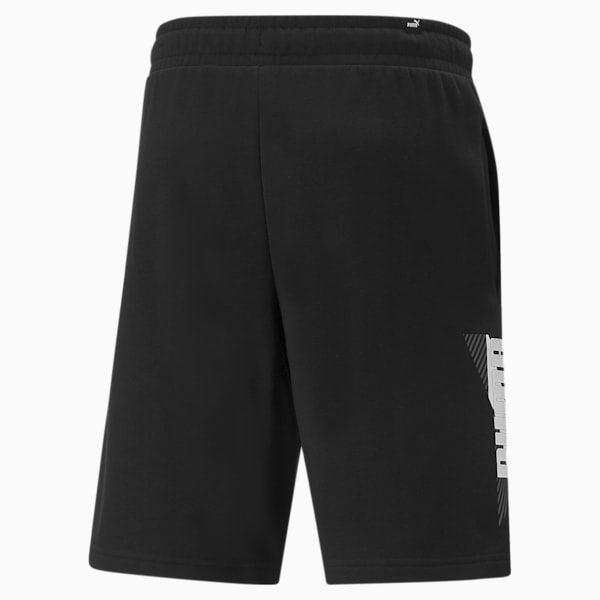 Shorts con logo Power de 10" para hombre, Puma Black